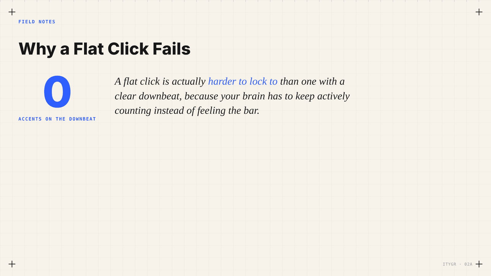 Why a flat click fails