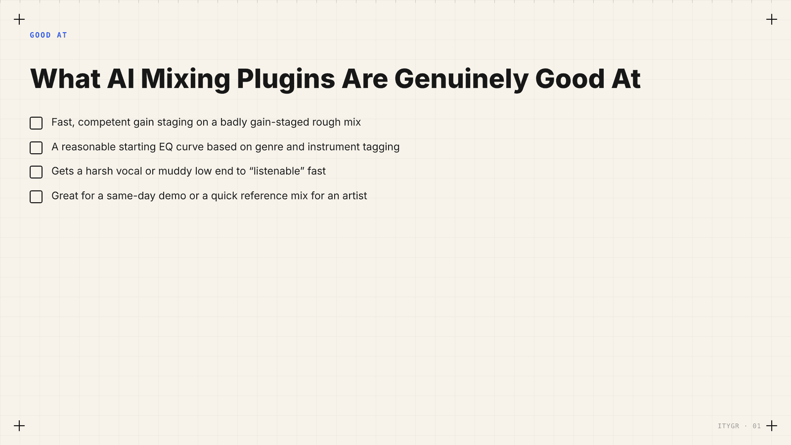 What AI mixing plugins are genuinely good at