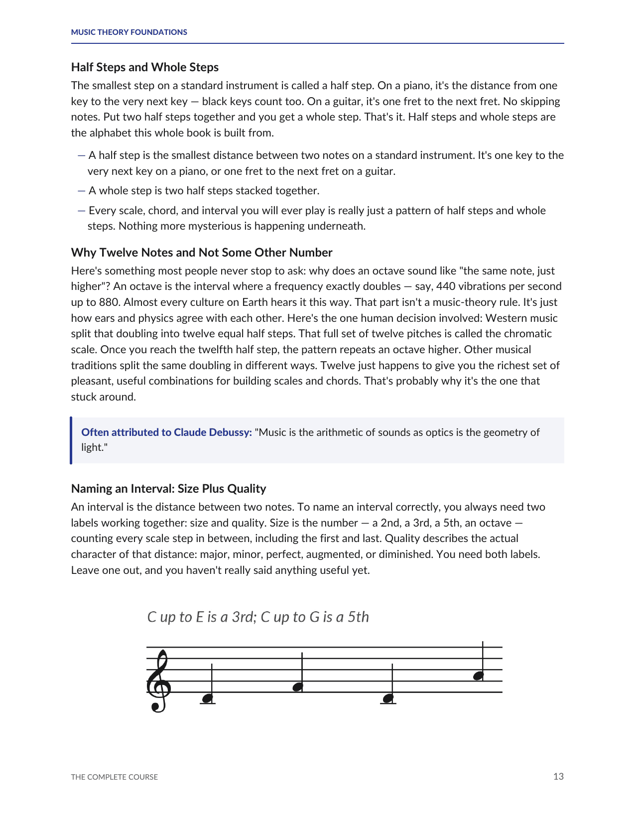 The Complete Course — sample interior page