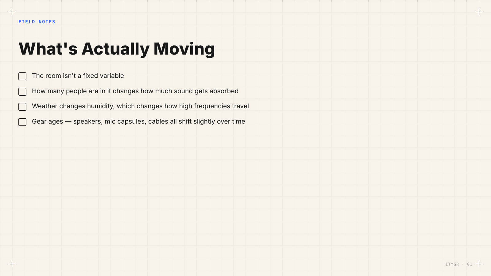 What's actually moving
