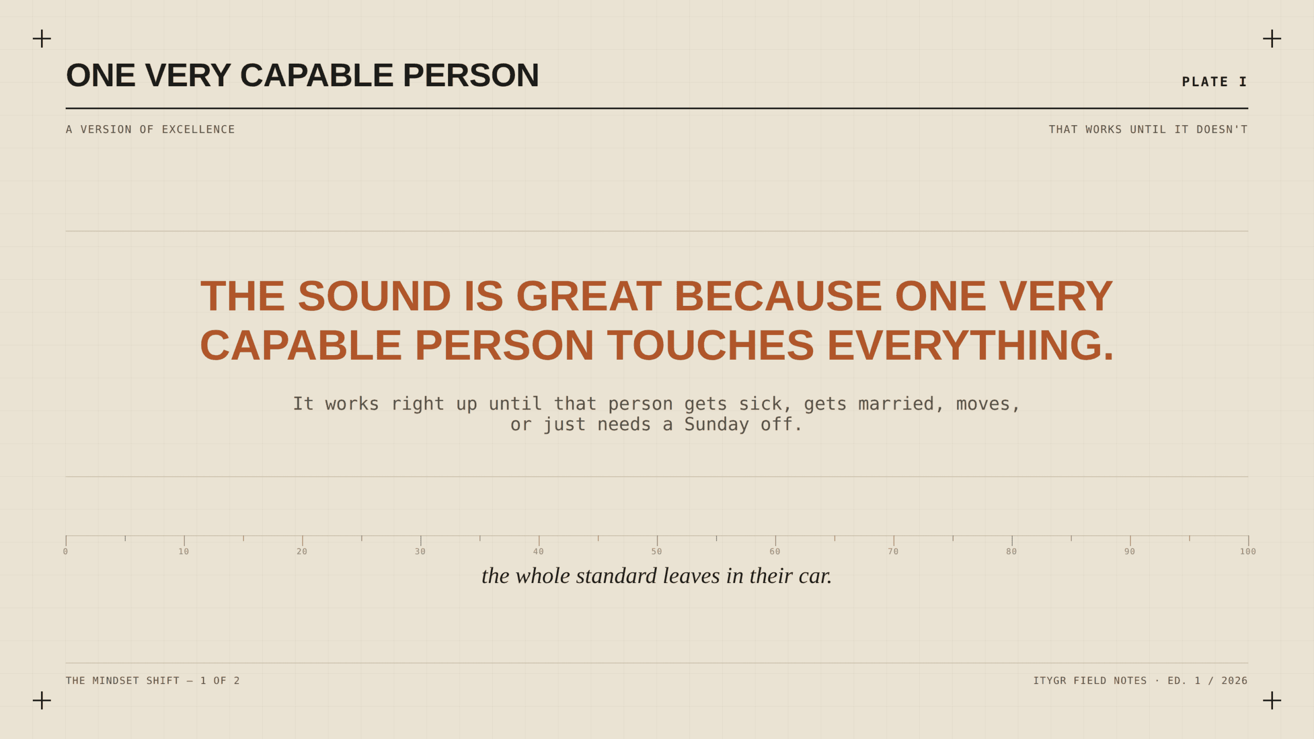 One very capable person