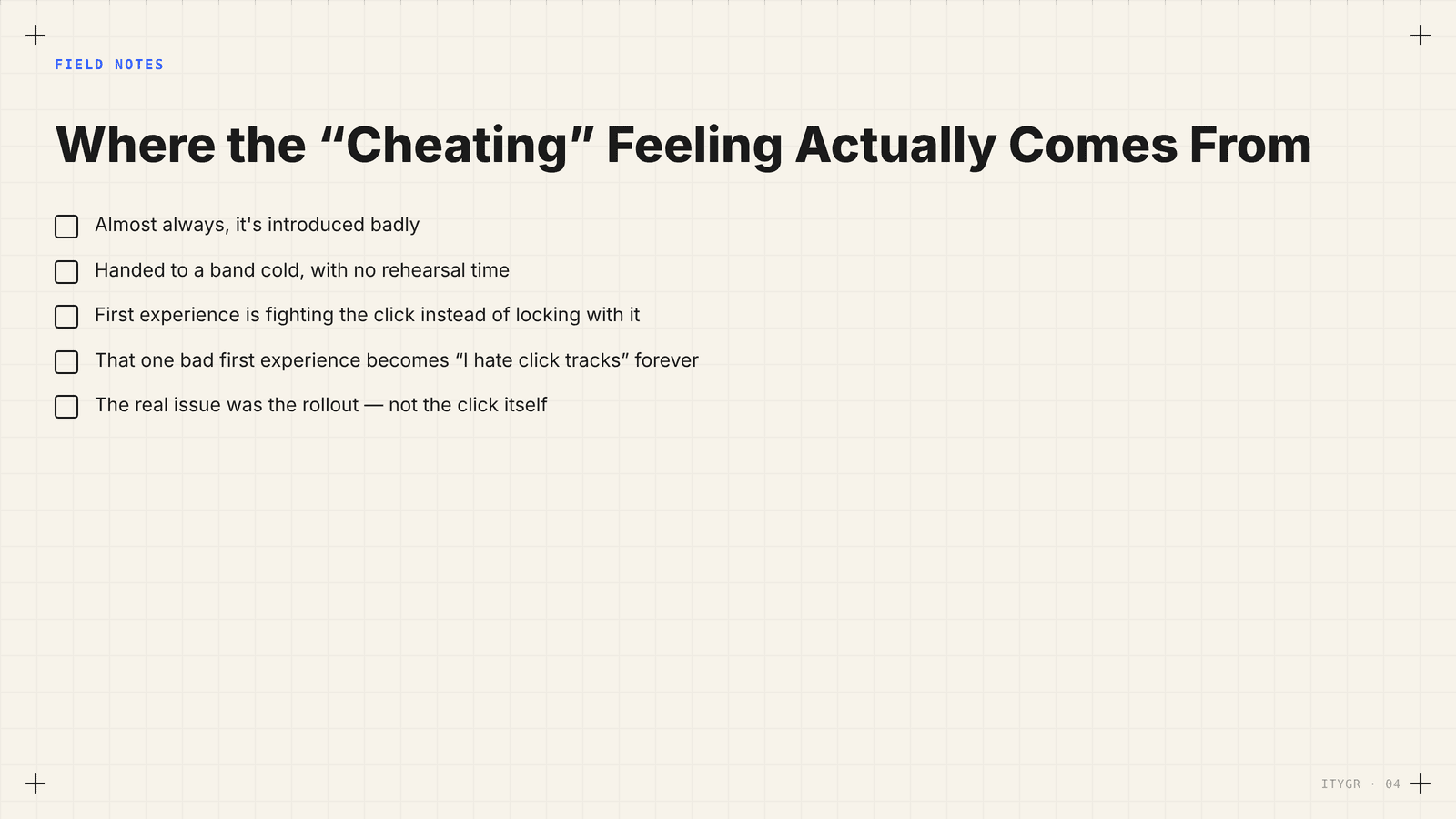 Where the cheating feeling actually comes from checklist