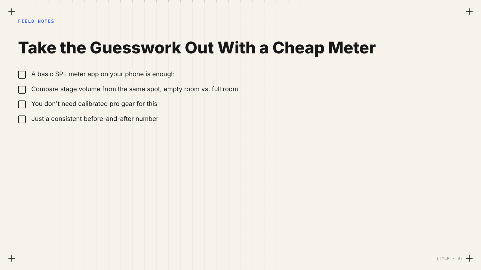 Take the guesswork out with a cheap meter